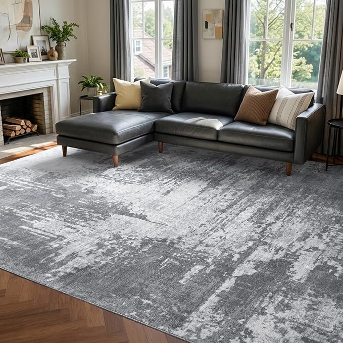 6x9 Ft Area Rugs for Living Room, Soft Non-Slip Washable Rugs Modern Abstract - Image 3