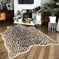Cheetah Rug, Leopard Print Rug 5.2x6.6 Faux Animal Print Carpet Cheetah Area Rug by Seek4comfortable