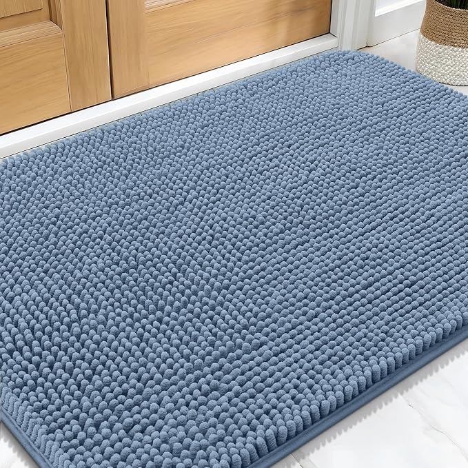 OLANLY Dog Door Mat for Muddy Paws 34x21, Super Absorbent Chenille Mud Mat | by OLANLY