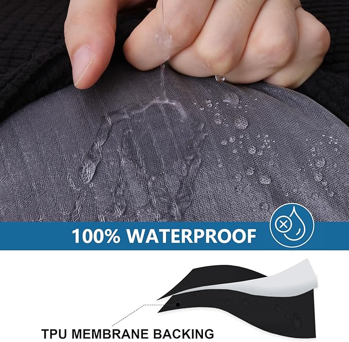 Waterproof Sectional Couch Covers, Non Slip Sofa Cushion Covers | L Shape - Image 3