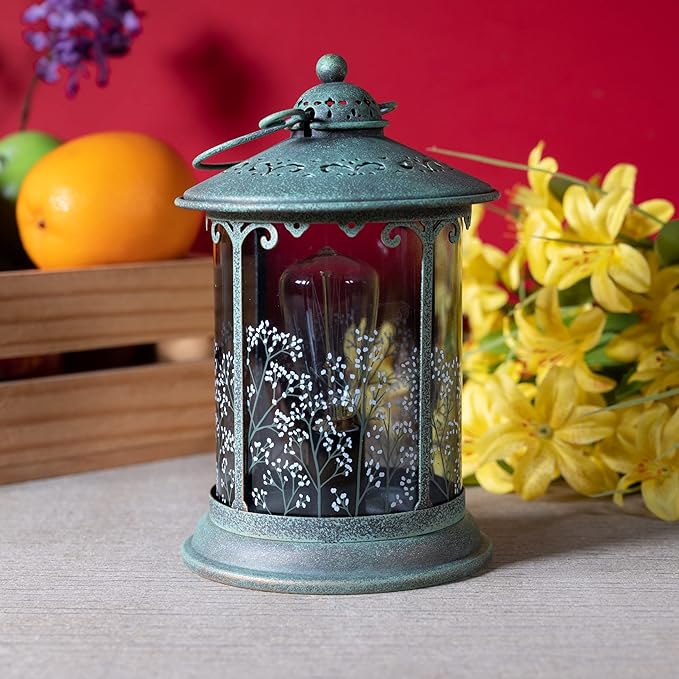 Scentsationals Wax Melt Warmer, Wax Warmer for Scented Wax Melts - Lantern Collection Cottage Farmhouse - Candle Wax Melter for Fragrance Cubes and Tarts