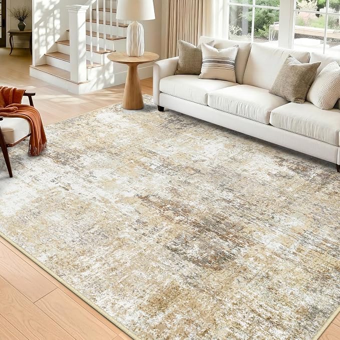 RELEANY Washable 5'x7' Abstract Area Rug - Image 8