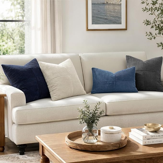 MIULEE Cream White Decorative Throw Pillow Covers - Image 4