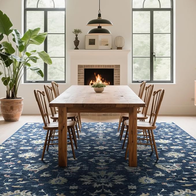 8x10 Boho Washable Area Rugs for Living Room, Dining Room, Nursery | Ultra Soft - Image 8