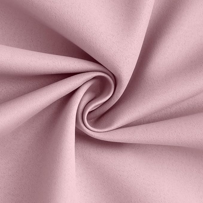 Yakamok Pink 100% Blackout Curtains 63 Inches Long - Image 3