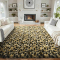 Ophanie 6x9 Leopard Rugs for Bedroom Living Room, Cheetah Print Rug Fluffy Shag by Ophanie
