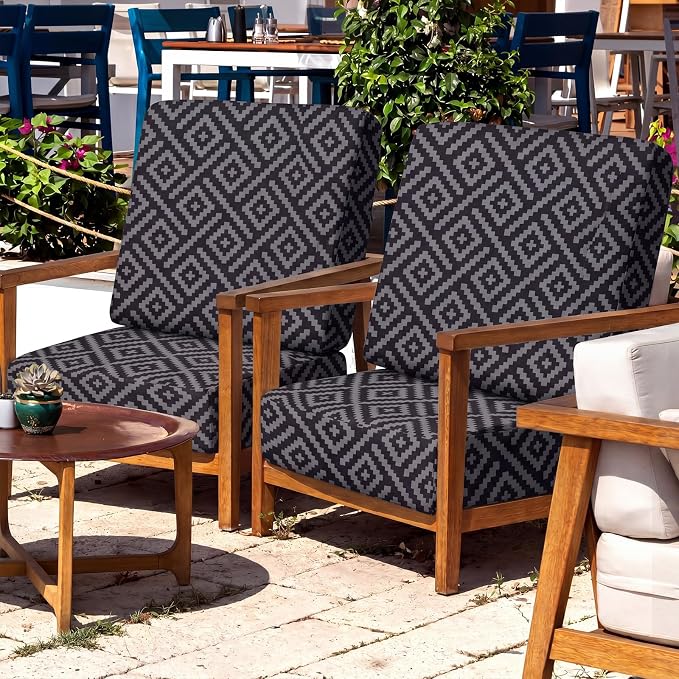 Geyoga 8 Pcs Patio Stretch Sofa Cushion Covers Outdoor Cushion Covers - Image 2