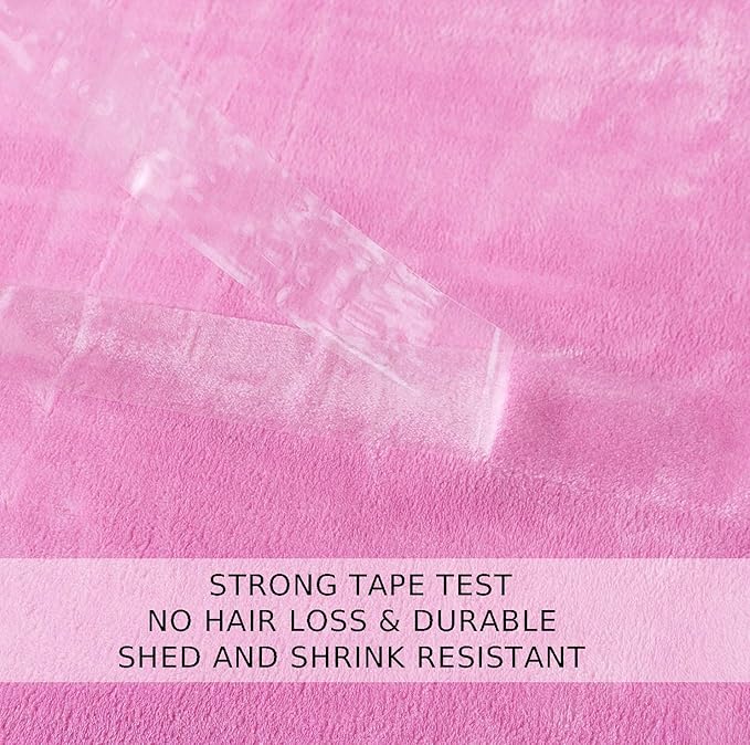 Flannel Fleece Travel Size Summer Blanket All Season 350GSM Lightweight Throw for The Bed Extra Soft Brush Fabric Winter Warm Sofa Blanket 50"*61"(Pink Travel)