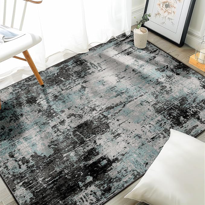 RELEANY Washable 3'x5' Abstract Area Rug by RELEANY