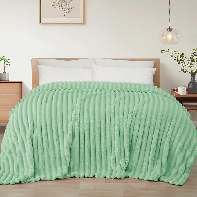 Exclusivo Mezcla Striped Queen Size Fleece Blanket by ExclusivoMezcla