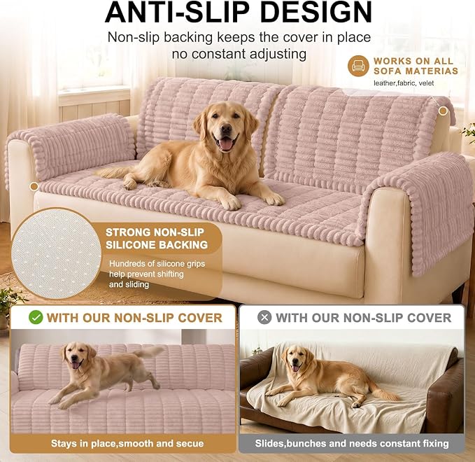 Smiry Couch Cover for Dogs, Non Slip Washable Sofa Protector for Pets | Soft - Image 10