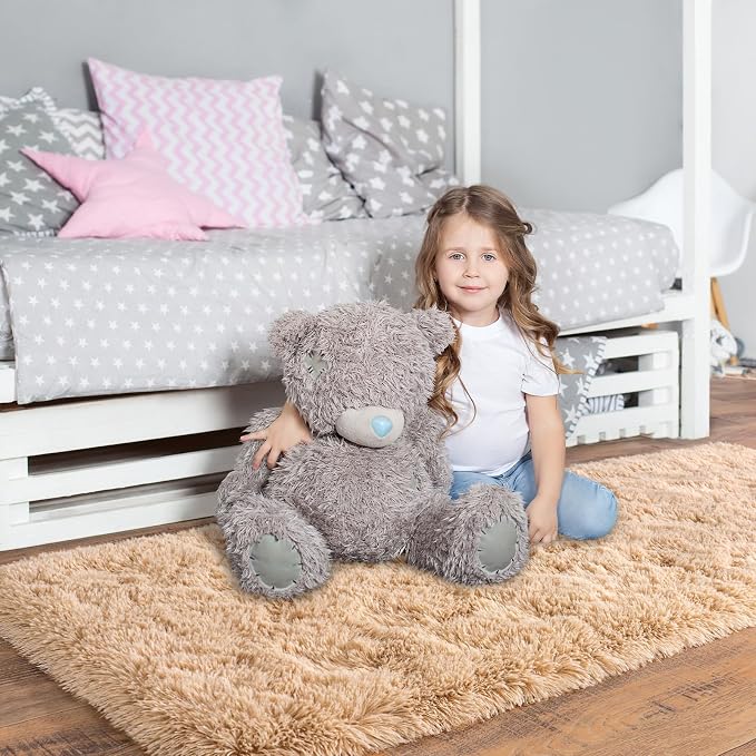 Pionblank Fluffy Runner Rugs for Bedroom 2x6, Camel | Modern Shaggy Area Rug - Image 3