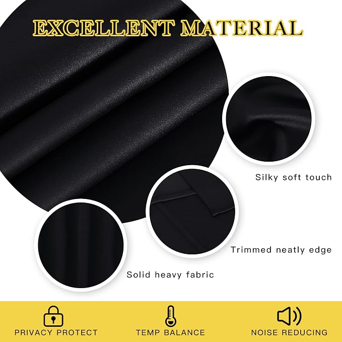 NICETOWN Blackout Curtain Panel 90" Long - Image 5