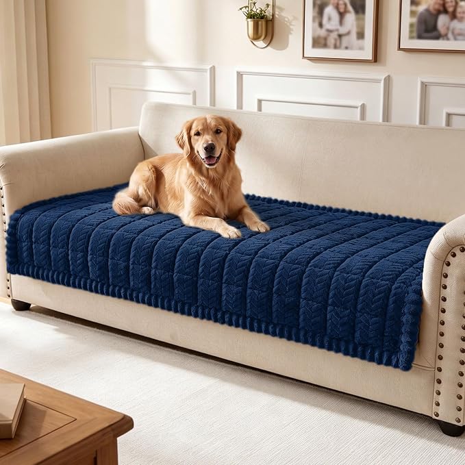 Smiry Couch Cover for Dogs, Non Slip Fuzzy Pet Sofa Covers Washable | Sofa by Smiry
