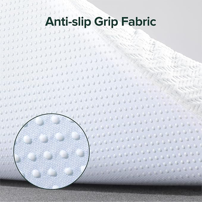 ZINUS 2 Inch Ultra Cooling Gel Memory Foam Mattress Topper with Cooling Cover, CertiPUR-US Certified, Twin, White