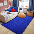 Pionblank Fluffy Area Rug for Bedroom 4x6, Indoor Plush Carpet, Royal Blue | by PIONBLANK