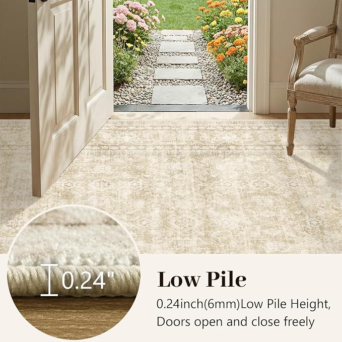 8x10 Ft Large Area Rugs for Living Room, Soft Non-Slip Machine Washable Rug - Image 7