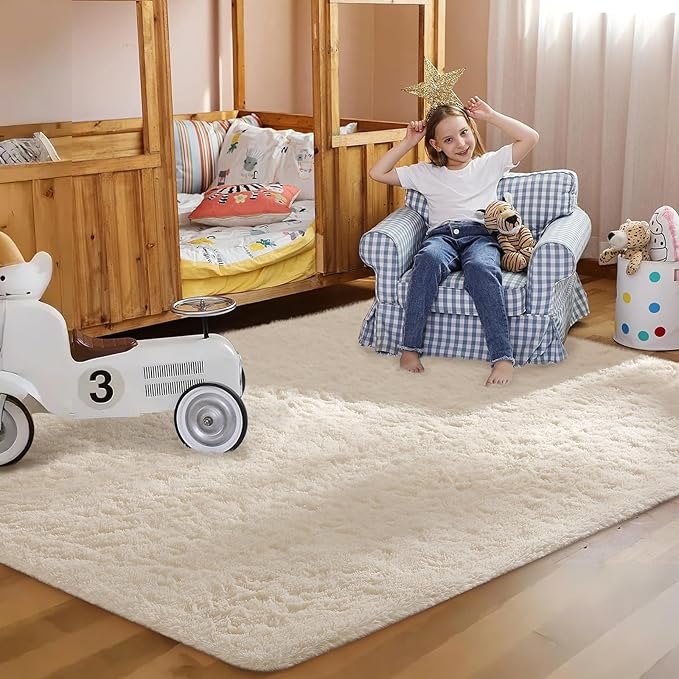Ophanie Rugs for Living Room, Upgrade Non-Slip Fluffy Soft 5x8 Area Rug - Image 7