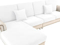 LA MEACK Couch Cushion Cover Seat Cushion Cover Stretch Armchair Cover Separate by LA+MEACK
