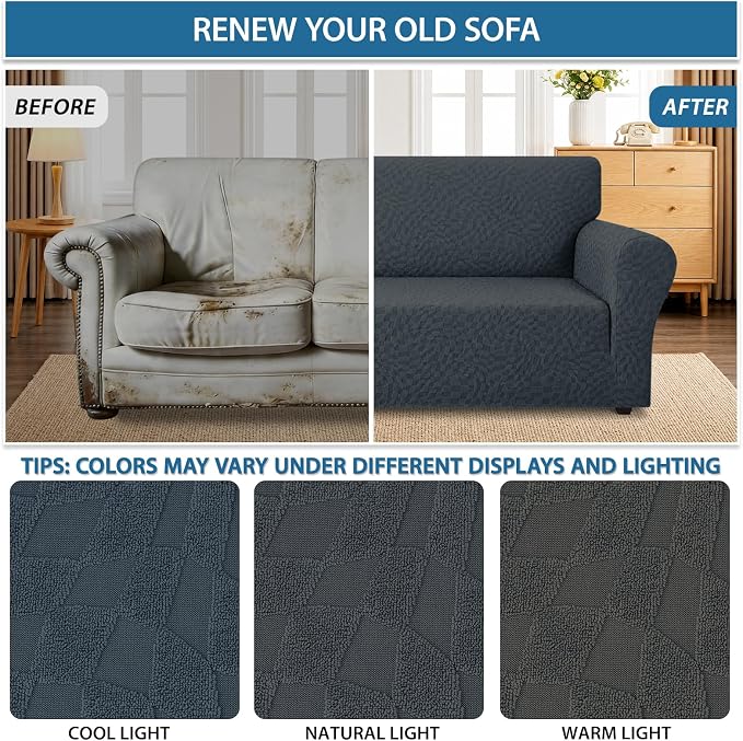 ZNSAYOTX 1 Piece Stretch Sofa Covers - Image 5