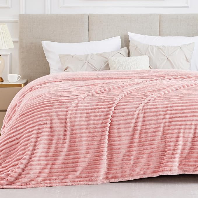 BEDELITE Blankets Queen Size for Bed, 300GSM Soft & Warm Fleece Blanket by BEDELITE