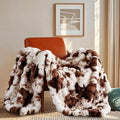 Cow Print Blanket for Couch, Faux Fur Throw Blanket, Super Heavy Warm Cozy by TOUCHAT