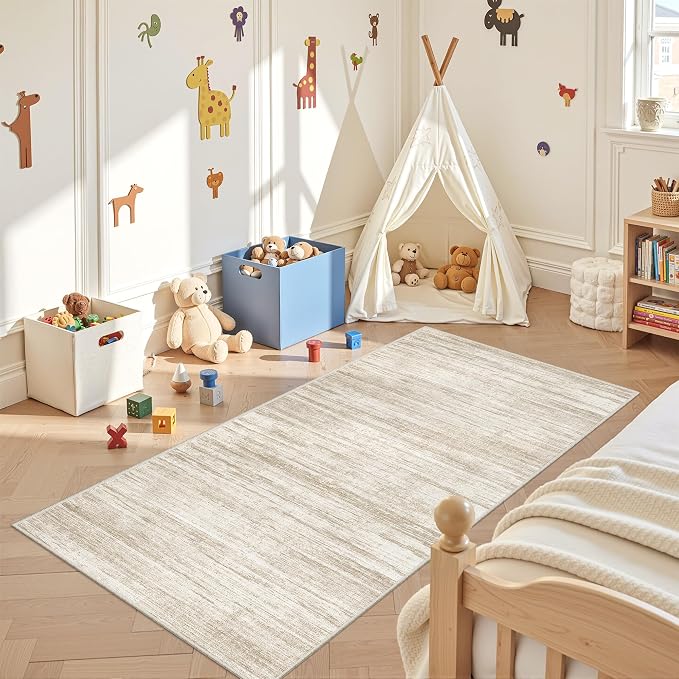 3x6 Runner Rug Non Slip, Washable Hallway Runner Rug, Nursery Room, Soft Runner - Image 3