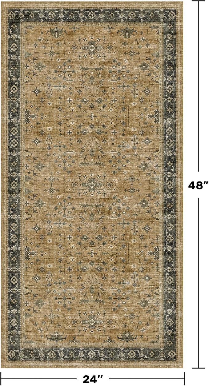 Vintage Boho 2x4 Area Rug for Entryway - Image 2