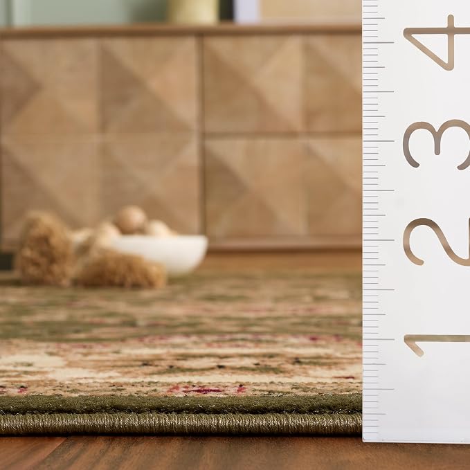 SAFAVIEH Lyndhurst Area Rug 6x8, Traditional Sage & Ivory LNH212C - Image 6