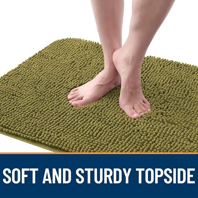 OLANLY Dog Door Mat for Muddy Paws 54x32, Super Absorbent Chenille Mud Mat | - Image 4