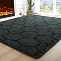 Noahas 4x6 Dark Grey Fluffy Soft Area Rug Non-Slip by ModernHomeDecor