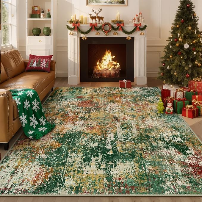 RELEANY Washable 8'x10' Abstract Area Rug - Image 8
