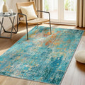 RELEANY Washable 3'x5' Abstract Area Rug by RELEANY