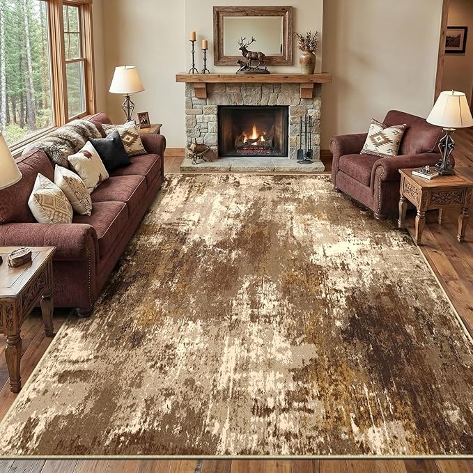 RELEANY Washable 6'x9' Abstract Area Rug - Image 9