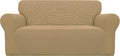 Easy-Going Stretch Loveseat Couch Covers Washable Golden | 1-Piece Loveseat by Easy-Going