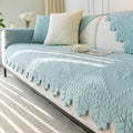 Cotton Quilted Dog Couch Cover for Sofa Farmhouse Rustic Embroidery Sectional by WelcometoXSlive