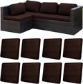 8Pcs Patio Cushion Covers, Outdoor Stretch Cushion Covers, Washable | Stretch by Unknown