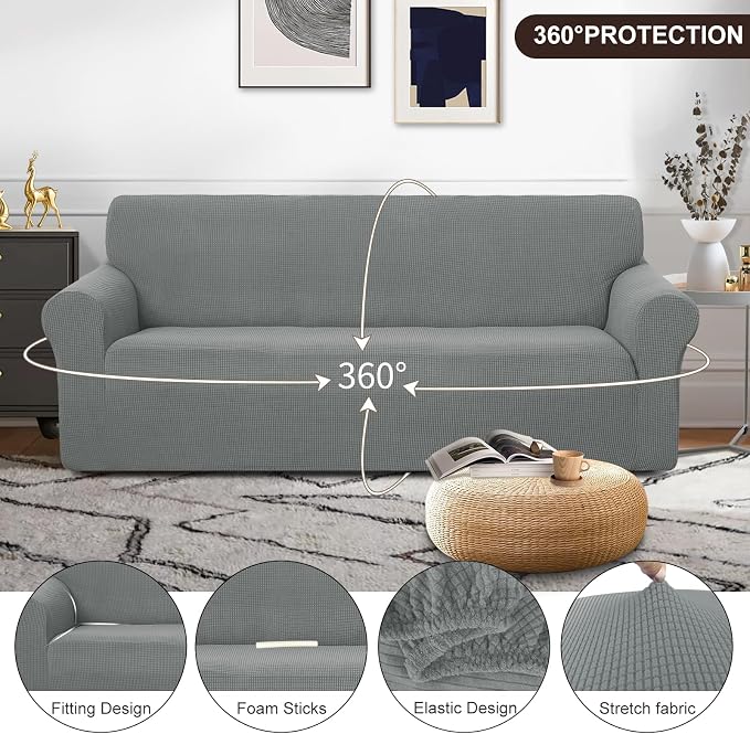 U-NICE HOME Stretch Couch Cover Slipcover - Image 3