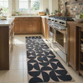 Lahome Semi Circle Easy Jute Black Runner Rug, 2x8 Washable Kithcen Runner | by Lahome
