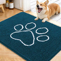 OLANLY Dog Door Mat for Muddy Paws 40x32, Paw Print Design Chenille Mud Mat | by OLANLY