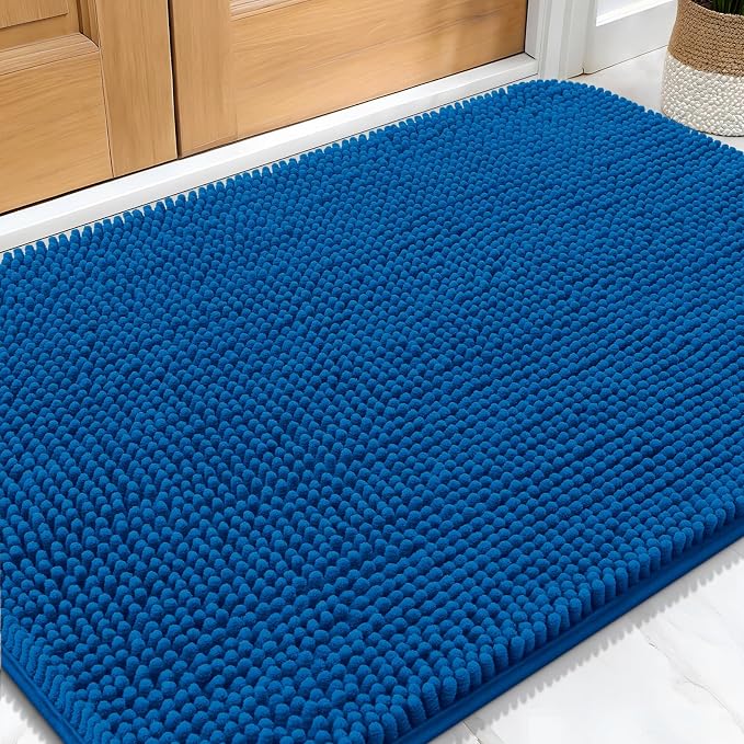 OLANLY Dog Door Mat for Muddy Paws 32x20, Super Absorbent Chenille Mud Mat | by OLANLY