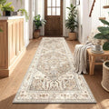 Yamaziot Washable Runner Rug, 3x8 Non-Slip Boho Vintage Hallway Kitchen Rug | by Yamaziot
