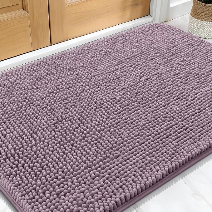 OLANLY Dog Door Mat for Muddy Paws 32x20, Super Absorbent Chenille Mud Mat | by OLANLY
