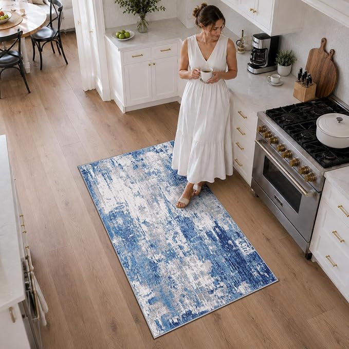 RELEANY Washable 3'x5' Abstract Area Rug - Image 2