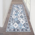 HEBE Hallway Runner Rug 2'x5', Washable Non Slip Kitchen Rug Runner | Soft Boho by HEBE