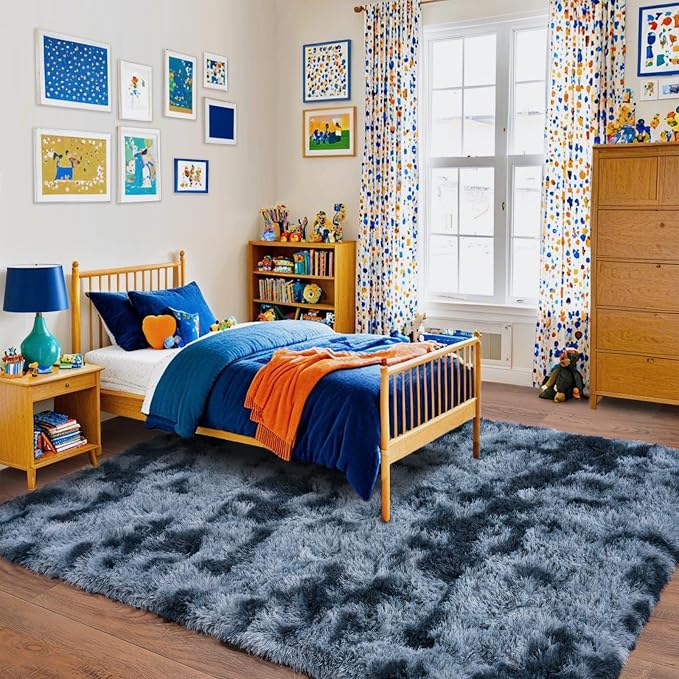 Pionblank Large Rug for Living Room 6x9, Modern Shag Area Rug - Image 4