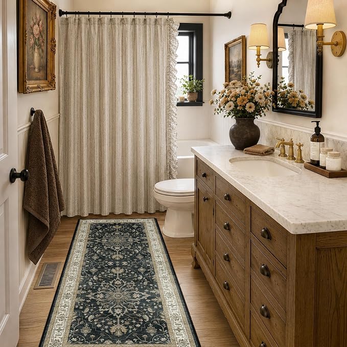 RELEANY Washable Area Rug, Runner 2'x6', Water Repellent, Pet Friendly - Image 2