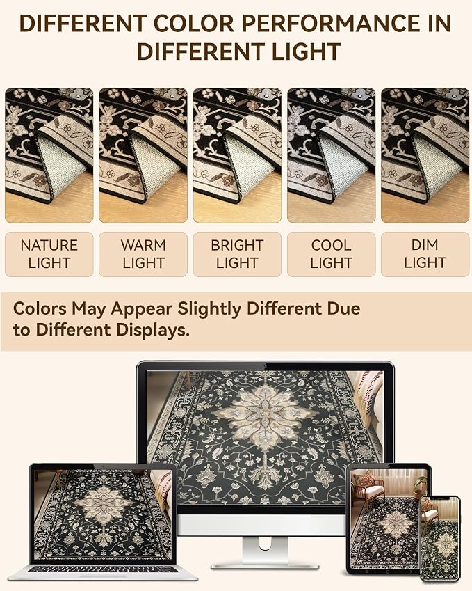 RELEANY Washable Area Rug, Runner 2'x10', Water Repellent, Pet Friendly - Image 8