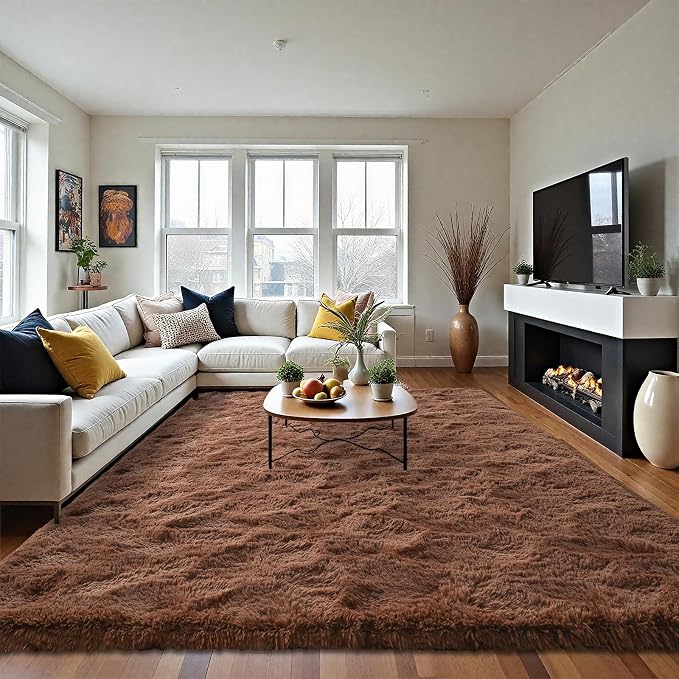 LOCHAS Area Rugs Fluffy Living Room Carpets - Image 3