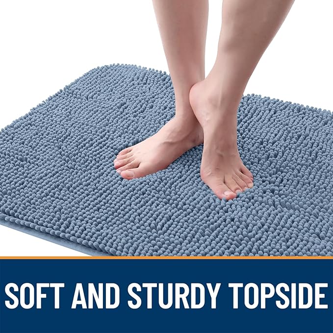 OLANLY Dog Door Mat for Muddy Paws 59x20, Super Absorbent Chenille Mud Mat | - Image 4